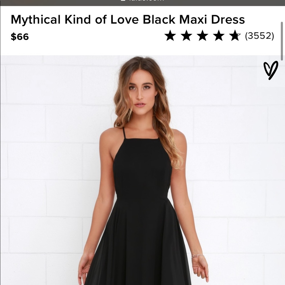 Lulu’s Mythical Kind Of Love Black Maxi Dress